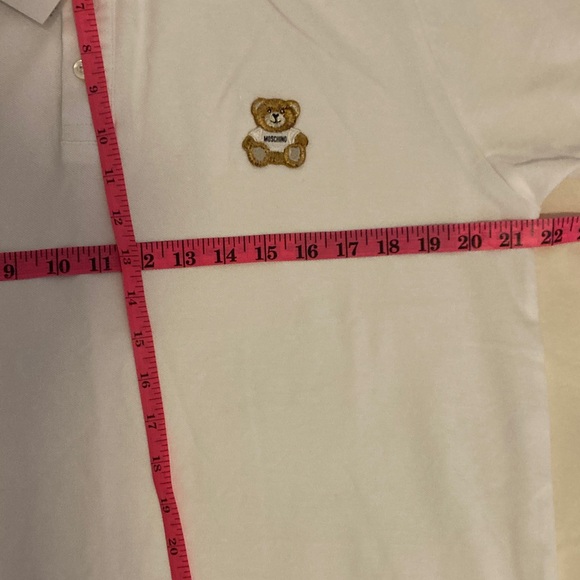NWT Moschino Couture White Polo with Bear Embroidery - Picture 7 of 9
